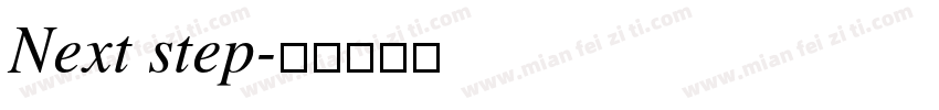 Next step字体转换